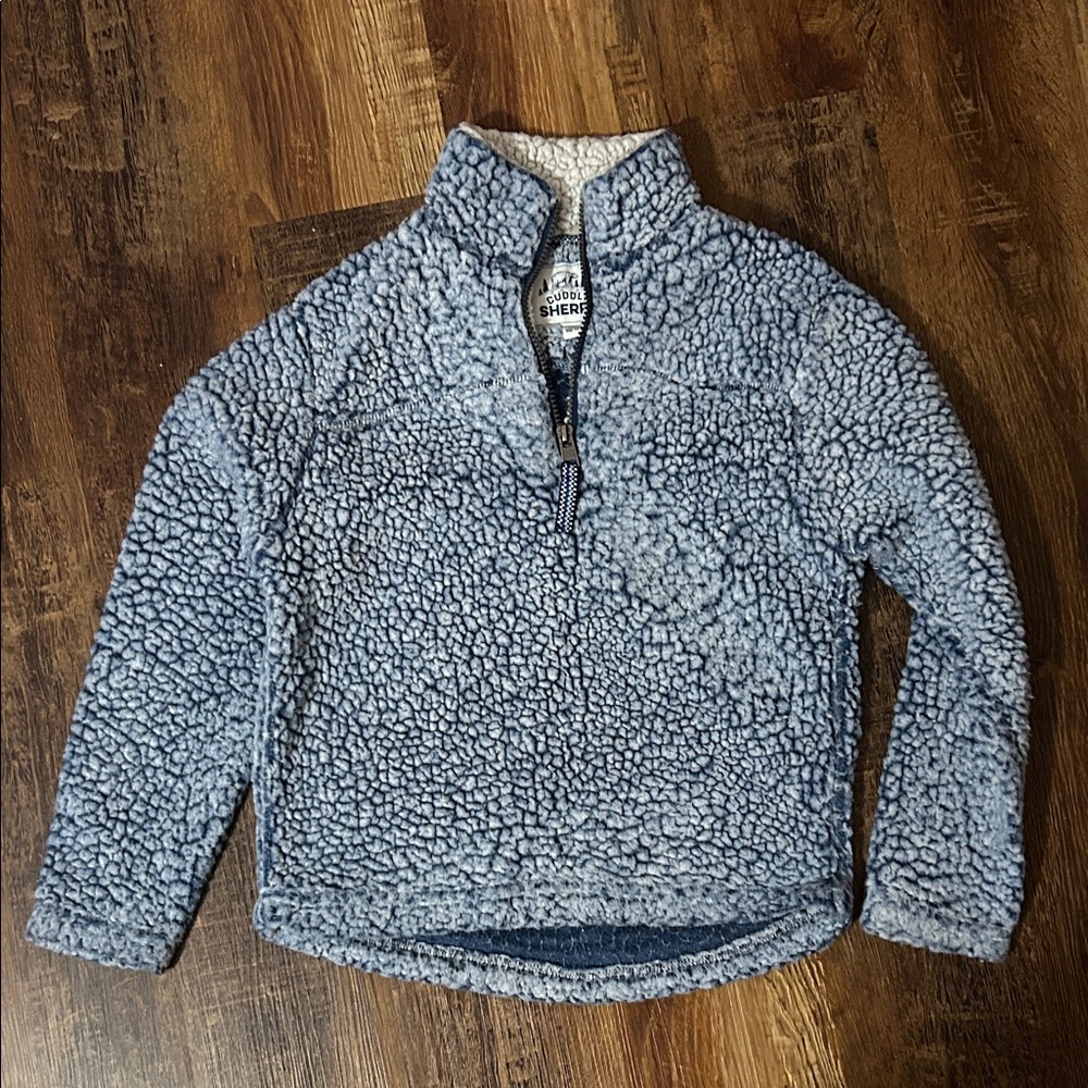 Sherpa Kids Blue Fleece Jacket